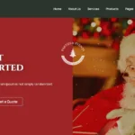 Christmas Decor Wordpress Website Template Regarding Christmas Theme Website Template