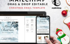Christmas Email Template | Festive Email Design | Mailchimp, Canva within Christmas Template For Mailchimp