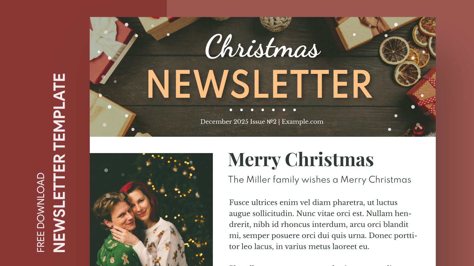 Christmas Family Newsletter Free Google Docs Template - Gdoc.io pertaining to Christmas Newsletter Template Free Printable