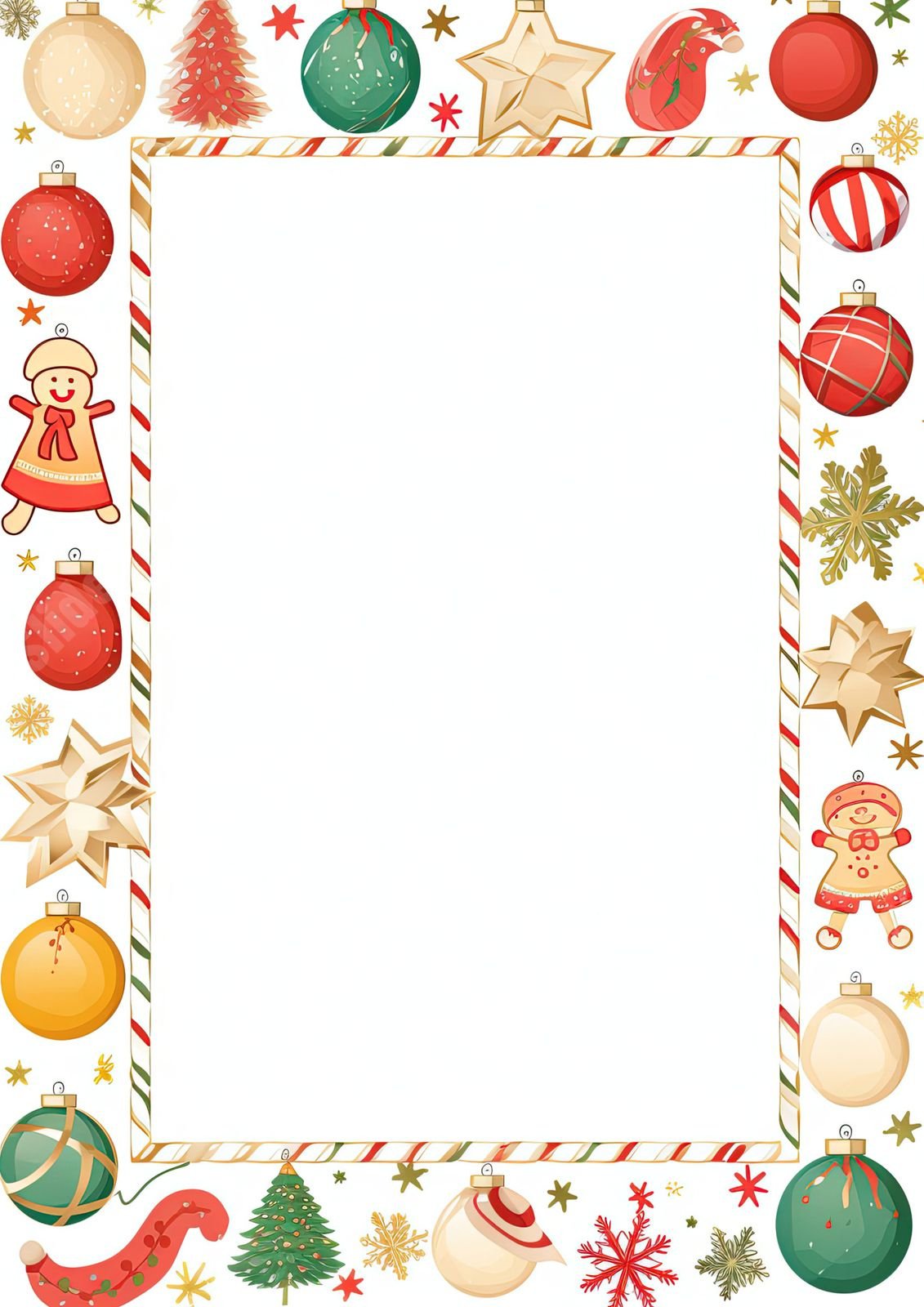 Christmas Frame Blank Space Word Template And Google Docs For Free pertaining to Christmas Picture Frame Template Free