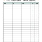 Christmas Gift List Free Google Docs Template   Gdoc.io Regarding Christmas List Template Docs