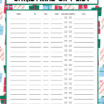 Christmas Gift List Templates   20 Free Pages | Printabulls Pertaining To Christmas List Template For Family