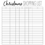 Christmas Gift List Templates   20 Free Pages | Printabulls With Christmas List 2025 Template