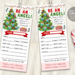 Christmas Giving Tree Gift Tag Editable Template, Donation Slip With Regard To Christmas Tags Template For Angel Tree Giving
