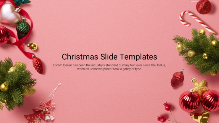 Christmas Slideshow Template Pink Christmas Slideshow Template Pink
