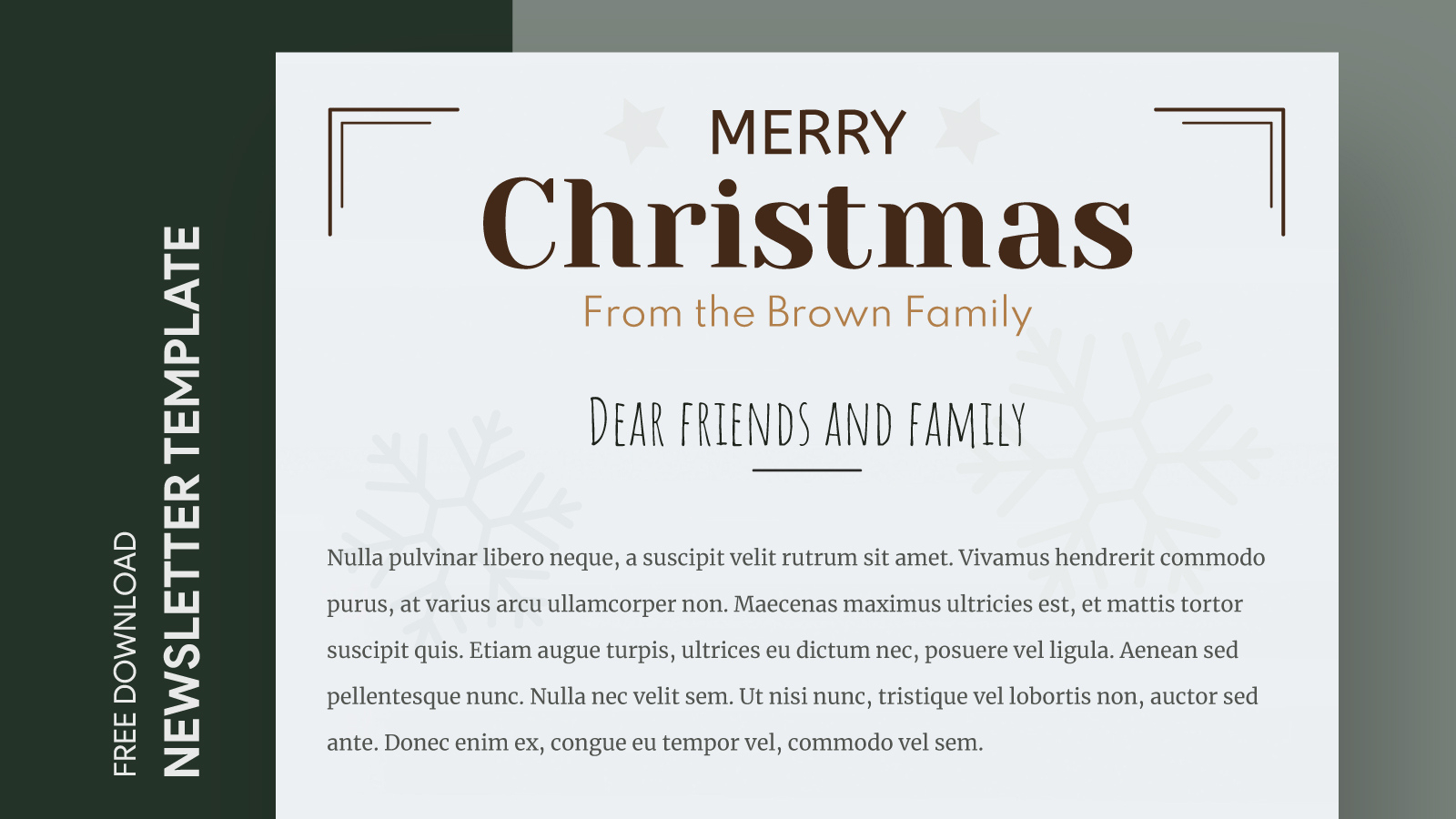 Christmas Holiday Newsletter Free Google Docs Template - Gdoc.io intended for Christmas Newsletter Template Free Printable