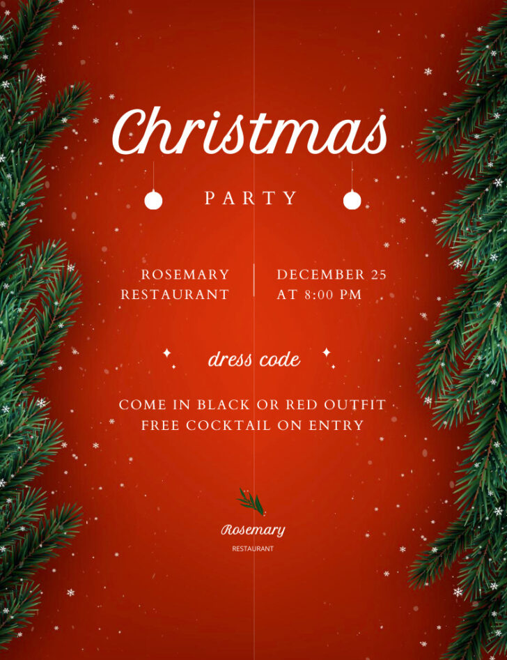 Christmas Party Template Design