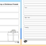 Christmas How To Wrap A Christmas Present Writing Template Pertaining To Christmas Present Writing Template