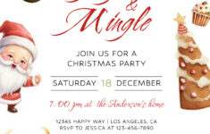 Christmas Invitation Free Google Docs Template – Gdoc.io inside Christmas Party Template Free Download