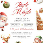 Christmas Invitation Free Google Docs Template   Gdoc.io Within Christmas Party Invitation Card Template Free Download