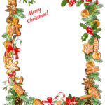 Christmas Invitation Or Greeting Card Design Fir – Royalty Free Vector Throughout Christmas Invitation Border Template