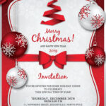 Christmas Invitation Template V4 Pertaining To Christmas Invitation Design Template