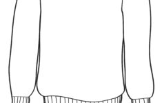Christmas Jumper Colouring Template Outline Printable Sweater intended for Christmas Sweater Outline Template
