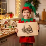 Christmas Laser Engraving File, Santa Charcuterie Board Design Intended For Christmas Laser Engraving Template