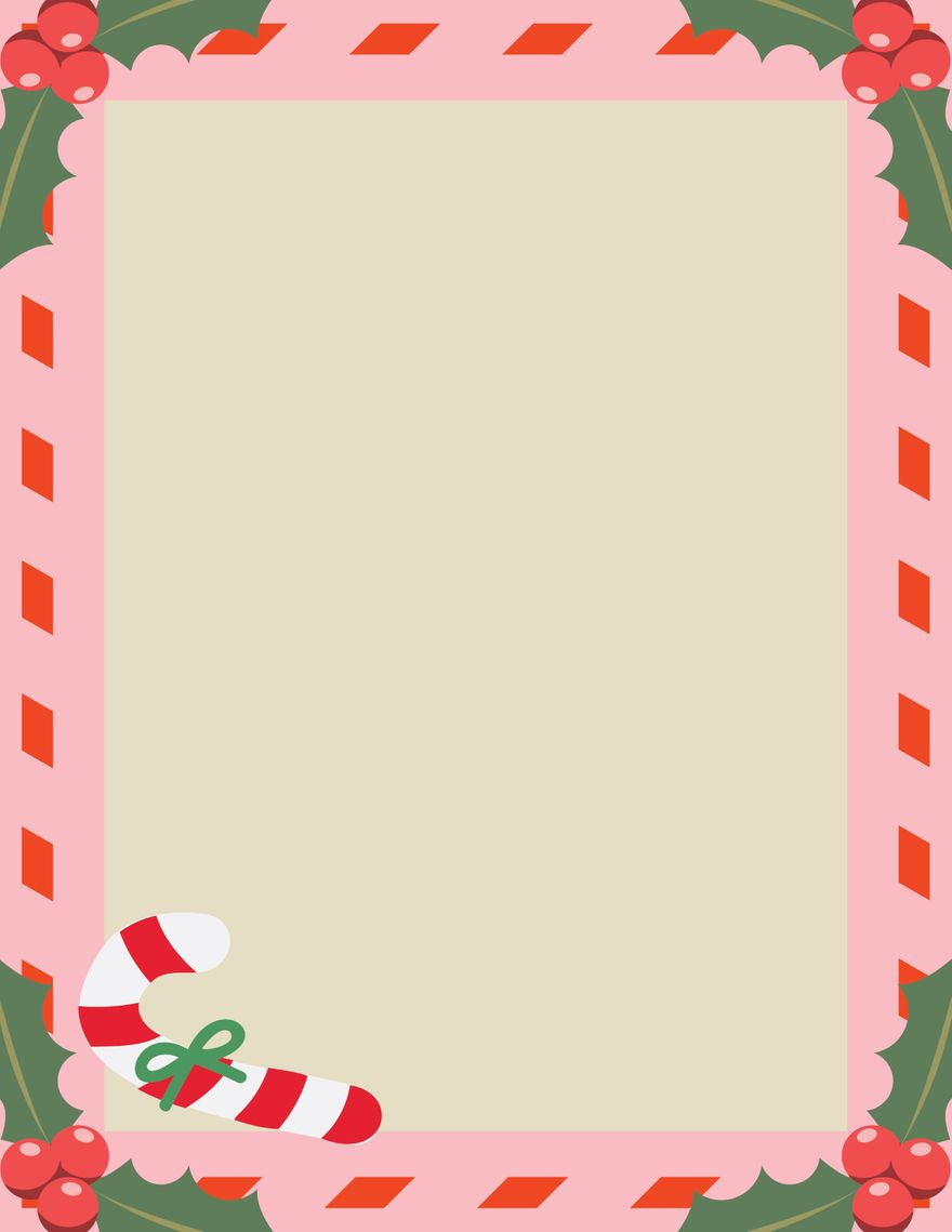 Christmas Letter Background In Illustrator, Psd, Pdf, Word, Google with Christmas Letter Background Template