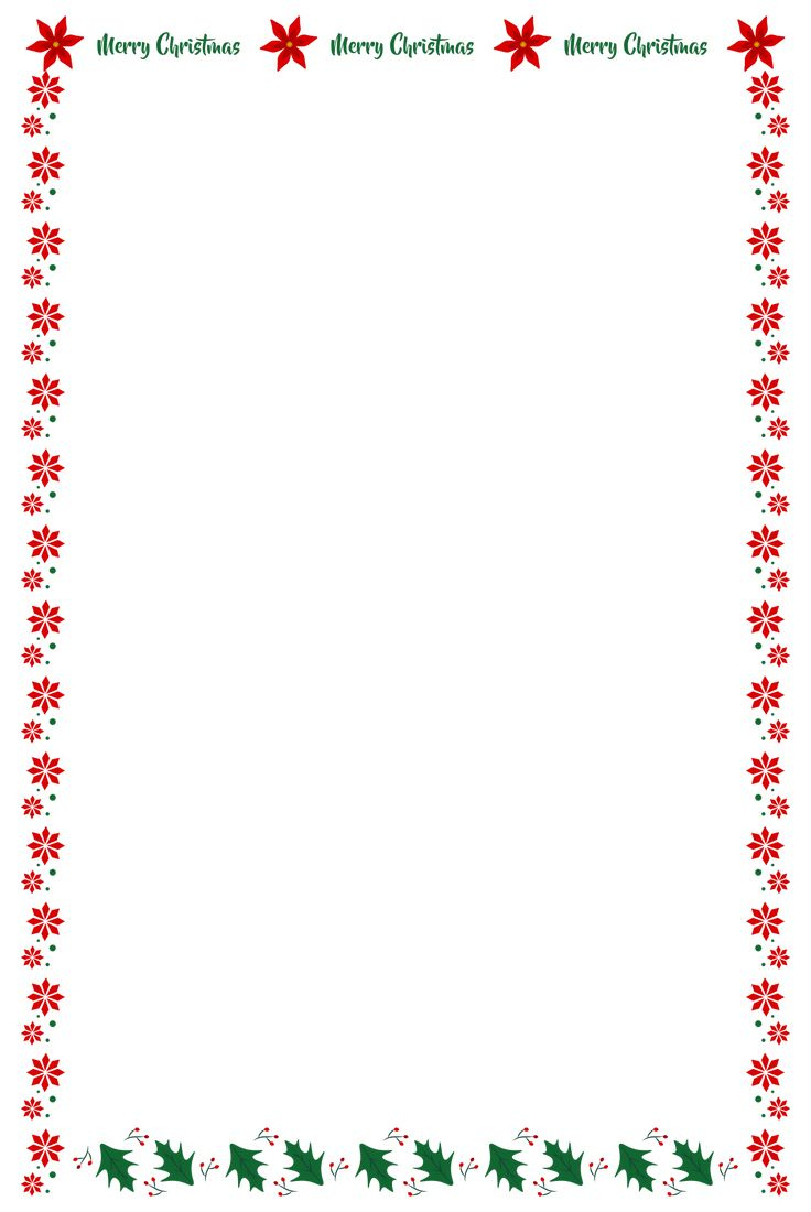 Christmas Letter Head - 14 Free Pdf Printables | Printablee intended for Christmas Letter Stationery Template