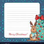 Christmas Letter Template – Royalty Free Vector | Vectorstock Inside Christmas Letter Design Template