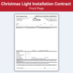 Christmas Light Installation Contract Template: Editable Agreement In Christmas Light Installation Contract Template