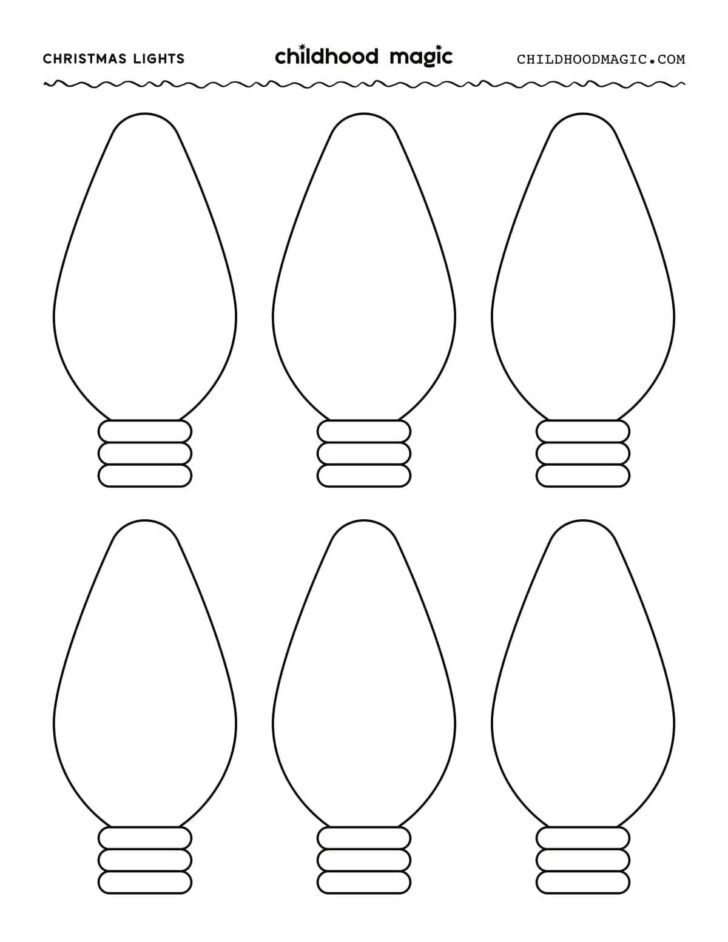 Christmas Light Template Printable Free Christmas Light Template Printable Free