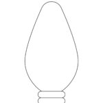 Christmas Light Template  Free Printable Outline   Childhood Magic Intended For Christmas Tree Bulb Template