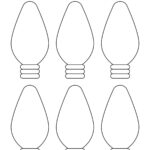 Christmas Light Template  Free Printable Outline   Childhood Magic Within Christmas Lights Printable Template
