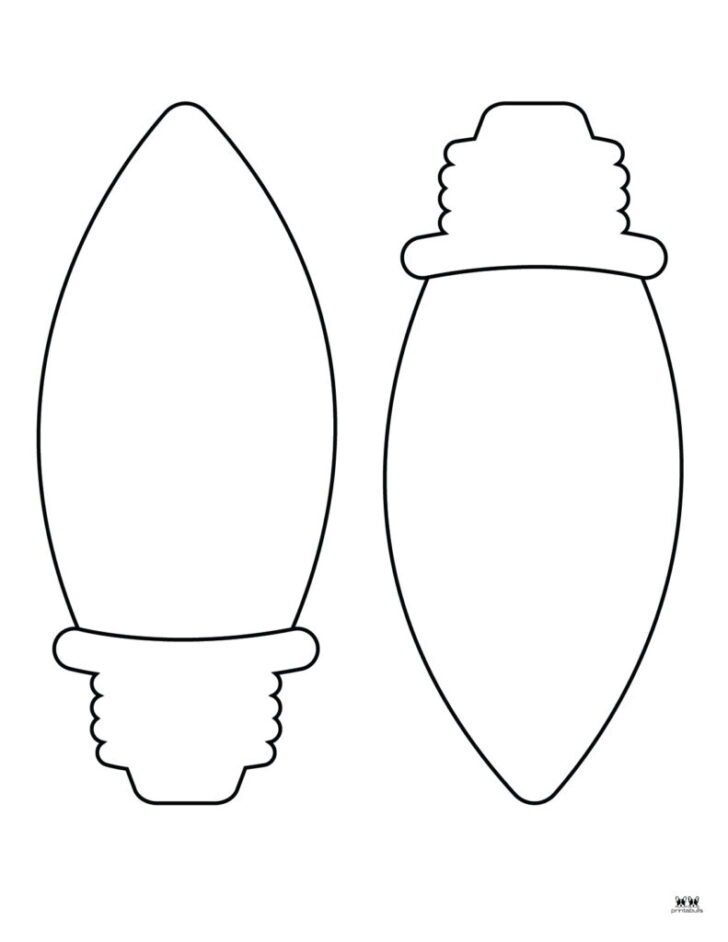 Christmas Lights Cut Out Template