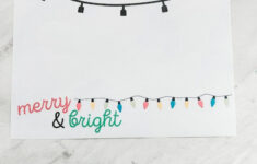 Christmas Lights Handprint Craft | Printable Template – Fox Farm Home intended for Christmas Lights Finger Painting Template