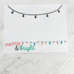 Christmas Lights Handprint Craft | Printable Template   Fox Farm Home With Regard To Christmas Light Handprint Template