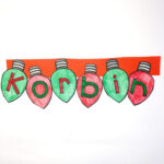 Christmas Lights Name Craft   Editable   Stay Classy Classrooms Pertaining To Christmas Lights Name Craft Template