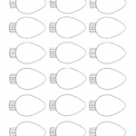 Christmas Lights Printablecoloring Page, Worksheet Or Pattern Intended For Christmas Light Pattern Template