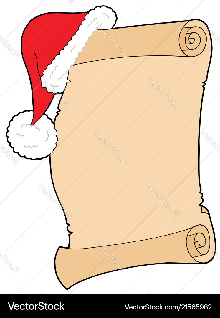 Christmas List Scroll Vector Images &amp;amp; Graphics For Commercial Use inside Christmas List Scroll Template