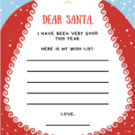Christmas List Template {9 Free Gorgeous Printables!}   Make Life Within Christmas Santa List Template
