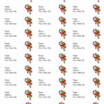 Christmas Mailing Labels Printable   Printable Party Favors With Christmas Mailing Label Template