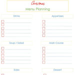 Christmas Menu Planning Template | Holiday Organization Binder   Etsy Throughout Christmas Menu Planning Template