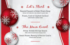 Christmas Menu Template V4, A Flyer Templatethatsdesign Art pertaining to Christmas Menus Template Free
