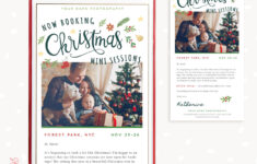 Christmas Mini Sessions Email Newsletter Template For throughout Christmas Mini Session Template