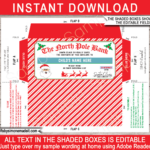 Christmas Money Envelope (From Santa)   Red & Green With Regard To Christmas Money Holder Template