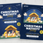 Christmas Nativity Flyer Template [Ai, Eps]   Brandpacks Within Christmas Play Flyer Template