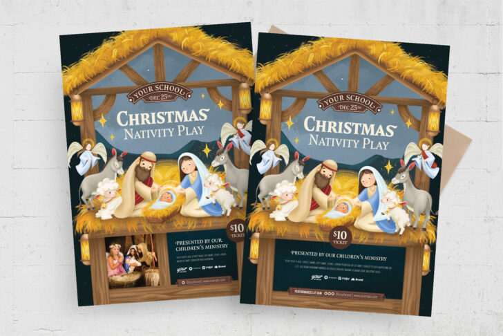 Christmas Play Flyer Template