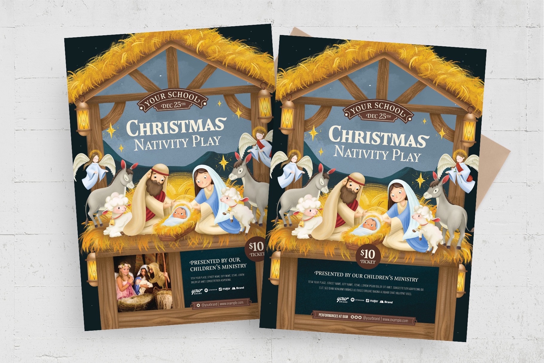 Christmas Nativity Play Flyer Template [Psd] - Brandpacks throughout Christmas Play Flyer Template