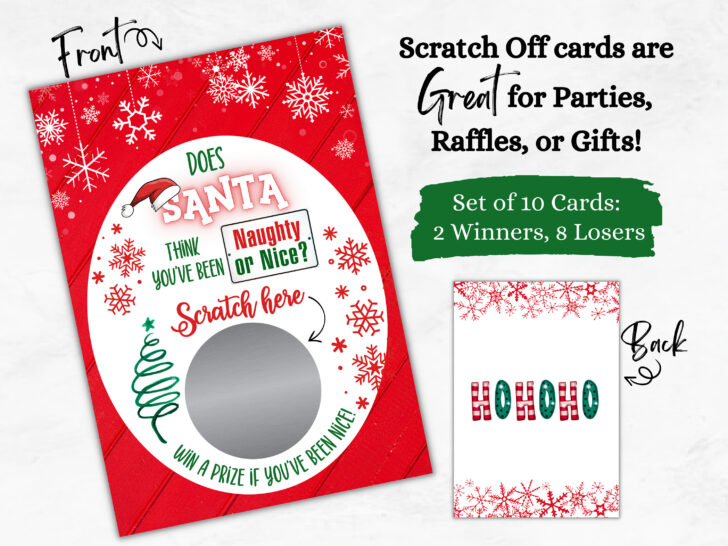 Christmas Scratch Off Template Christmas Scratch Off Template