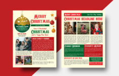 Christmas Newsletter Template (1648451) intended for Christmas Photo Newsletter Template