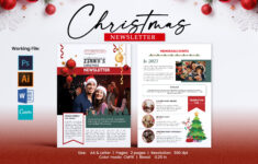 Christmas Newsletter Template (2995718) with regard to Christmas Newsletter Template Pages