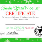 Christmas Nice List Certificate   Free Printable!   Super Busy Mum Intended For Christmas Nice List Certificate Template