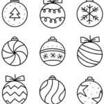 Christmas Ornament Coloring Pages   Tulamama For Christmas Ornament Coloring Template