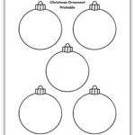 Christmas Ornament Printable — Gathering Beauty For Christmas Ornaments Blank Template