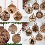 Christmas Ornament Svg Bundle | Merry Christmas Laser Files Pertaining To Christmas Ornament Laser Cut Template
