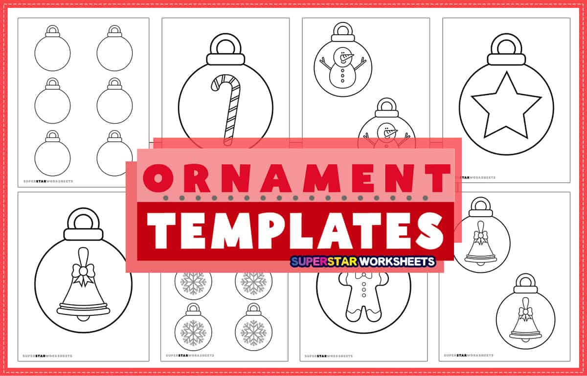 Christmas Ornament Template (Free Printables) - Superstar Worksheets pertaining to Christmas Ornament Writing Template