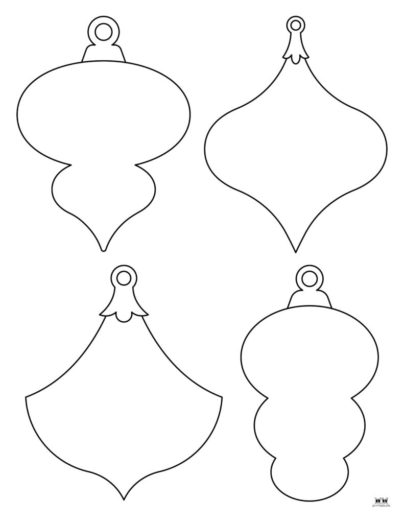 Christmas Ornament Templates &amp;amp; Coloring Pages | Printabulls intended for Christmas Ornament Template
