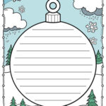 Christmas Ornament Writing Paper Template Pdf   Etsy Uk Throughout Christmas Ornament Writing Template